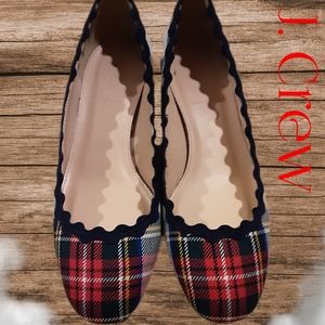 🆕️NIB J. Crew Tartan Heels